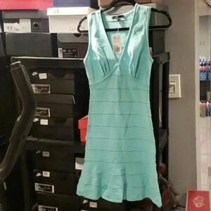 Forever 21 Turquoise Sleeveless Midi Dress